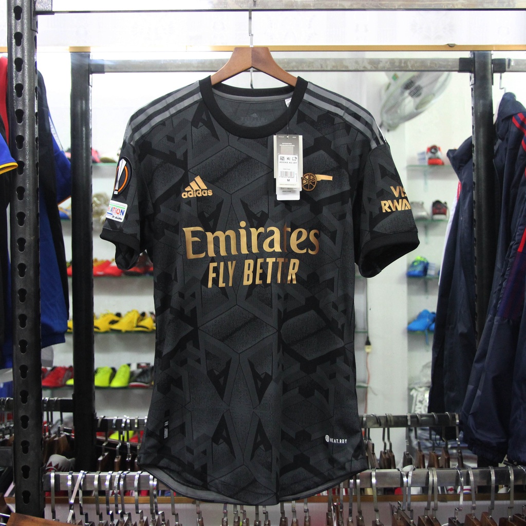 Bộ quần áo bóng đá Clb Arsenal Đen sân khách 22/23 - Bản Player hàng Thái