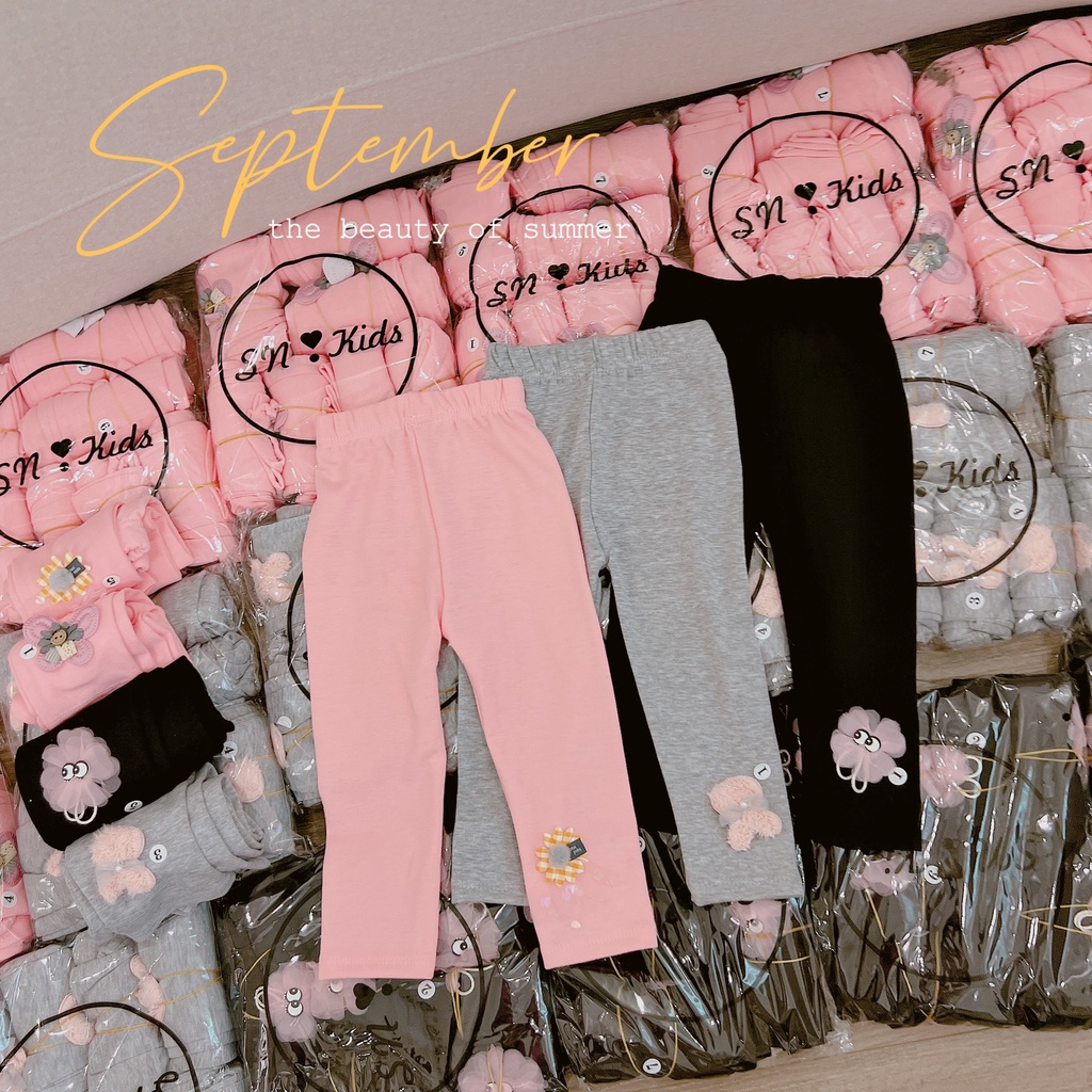 Quần legging bé gái hoạ tiết cực xinh 8 - 32kg