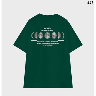 Áo thun moon mặt trăng tay lở in hình mặt trăng và trái đất phông rộng
