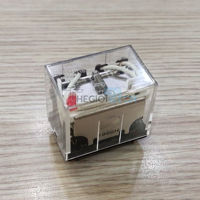 Relay kiếng 14 chân dẹp lớn LY4N AC100/110