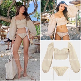 Lilia Set - bộ bikini linen thun