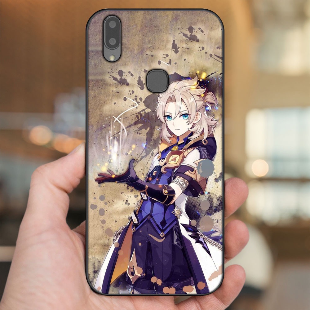 Ốp lưng Vivo V9, Y85, V11i viền đen in hình Albedo Genshin Impact