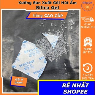Túi gói hút ẩm 5g - đóng túi 100 gram - hạt hút ẩm silica gel