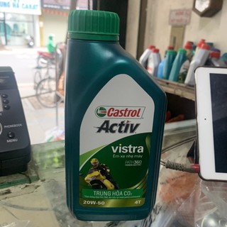 Dầu nhớt Castrol Activ Vistra 20w50 0.8l cho xe máy, xe số