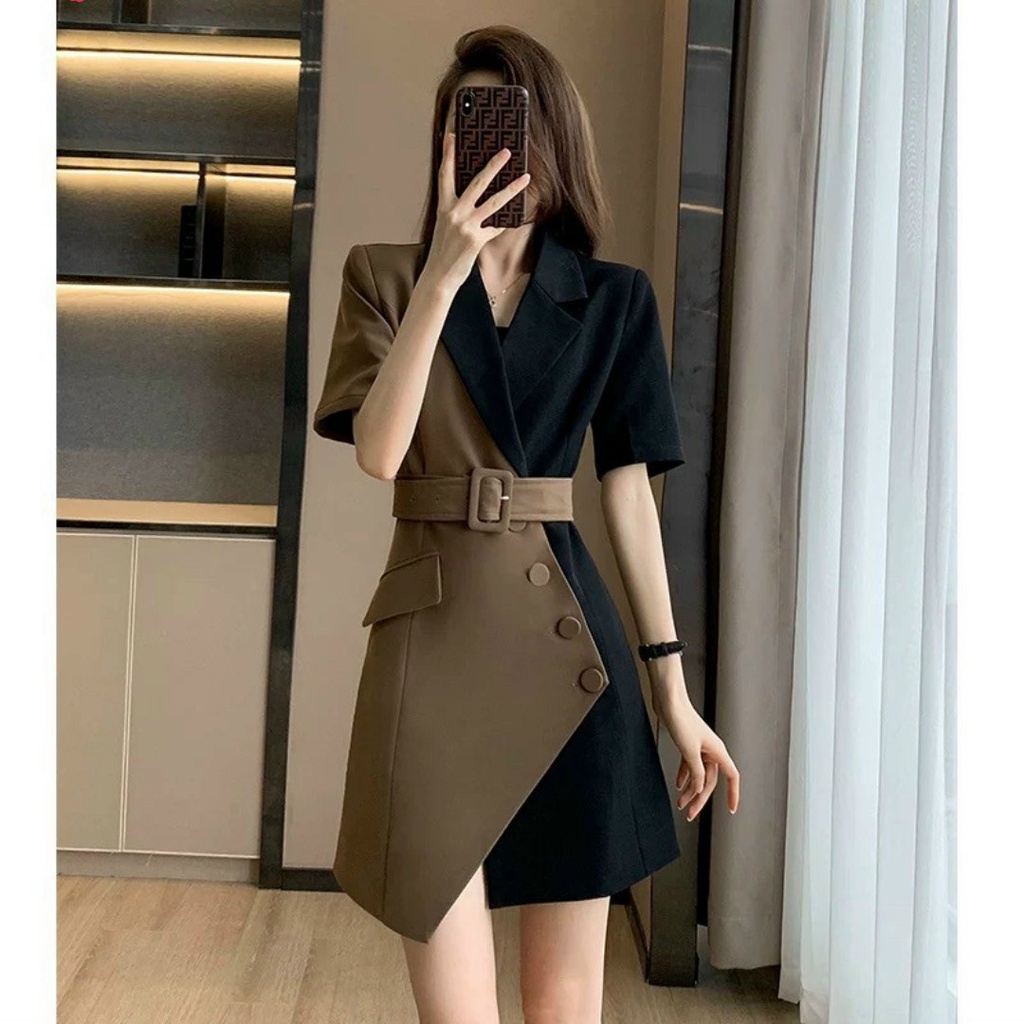 Đầm body cổ vest đi tiệc sang chảnh - Mua váy ôm dự tiệc ngắn đẹp