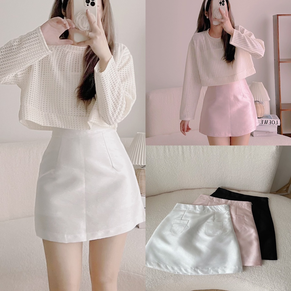 (NEW)CHÂN VÁY TACTA 2 TÚI TRƯỚC CÓ LÓT QUẦN TRONG &quot;TINGO&quot;