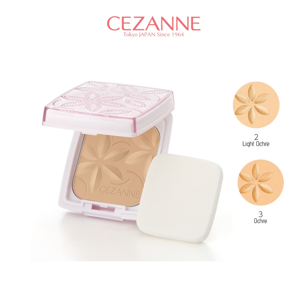 Phấn phủ Cezanne Ultra Cover UV Pact Nhật Bản lâu trôi chống thấm nước SPF 50+ PA++++ 11g