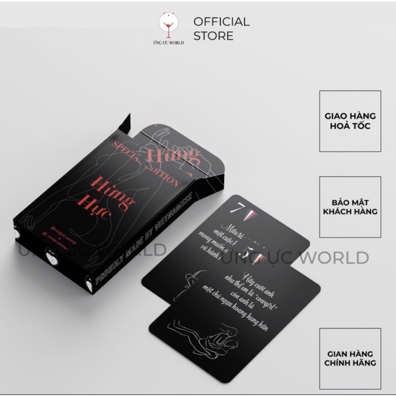 Bài Drinking game Hừng Hực 57 lá Trò chơi cặp đôi giúp tăng cảm xúc hâm nóng tình cảm