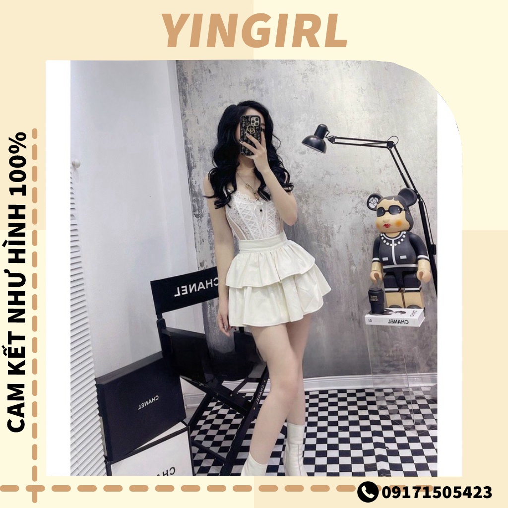 Chân Váy Xếp Ly Hai Tầng Siêu Hot cv22 Phân Phối Bởi YinGirl