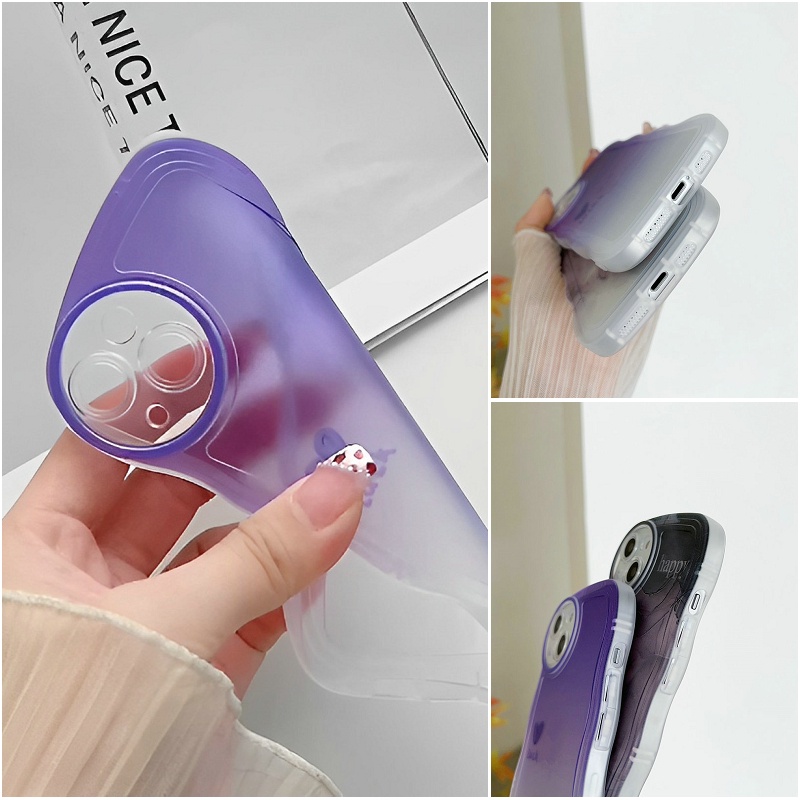 OPPO A17 A57 2022 A77S A76 A96 A16 A16S A74 A95 A55 A54 4G 5G A53 A33 2020 A52 A72 A92 A93 A94 A15S A15S A31 A1K A12E A3S A9 A5 A7 A5S A12 A11K A83 A71 2018 A59 F11 Pro F9 F7 F1S F5 Youth Gradient Watercolor Luck Happy Waves Edge Clear Phone Case STB 09