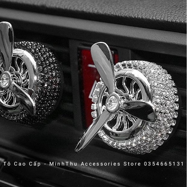 Quạt sáp thơm đính đá cài cửa gió điều hòa ô tô | BigBuy360 - bigbuy360.vn