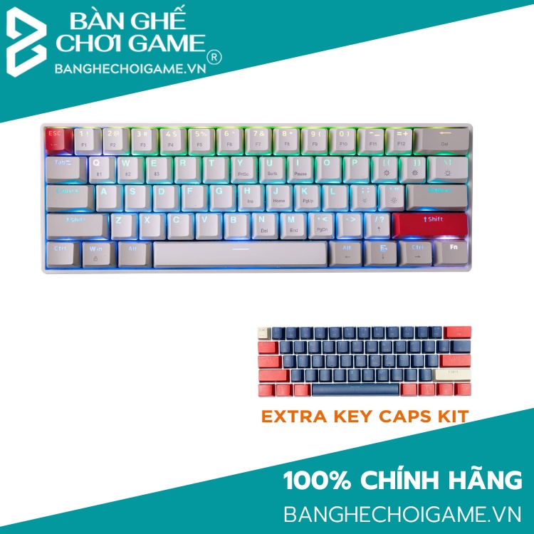 Bàn phím cơ không dây Newmen GM610 Hotswap Outemu Switch (Blue/ Brown/ Red/ Purple)