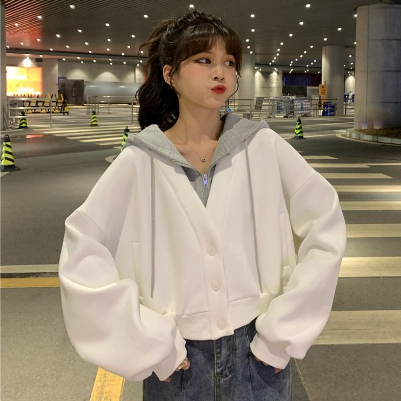 Áo Hoodie Dáng Rộng Thời Trang Mùa Thu Nhật Bản Dành Cho Học Sinh