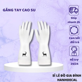 Găng tay cao su in hình con hươu bền bỉ siêu dai (MS02) hanhdecal1