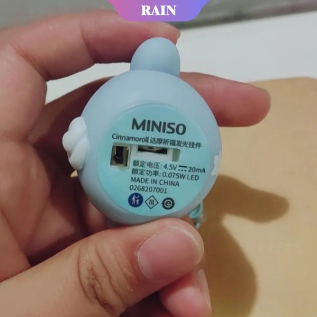 SANRIO Móc Khóa Hình Cinnamoroll Hoạt Hình Dạ Quang Dễ Thương