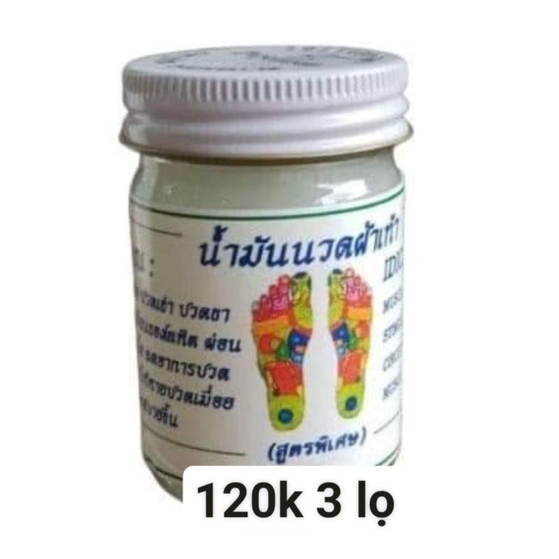 dầu cù là xoa bóp bàn chân thái lan