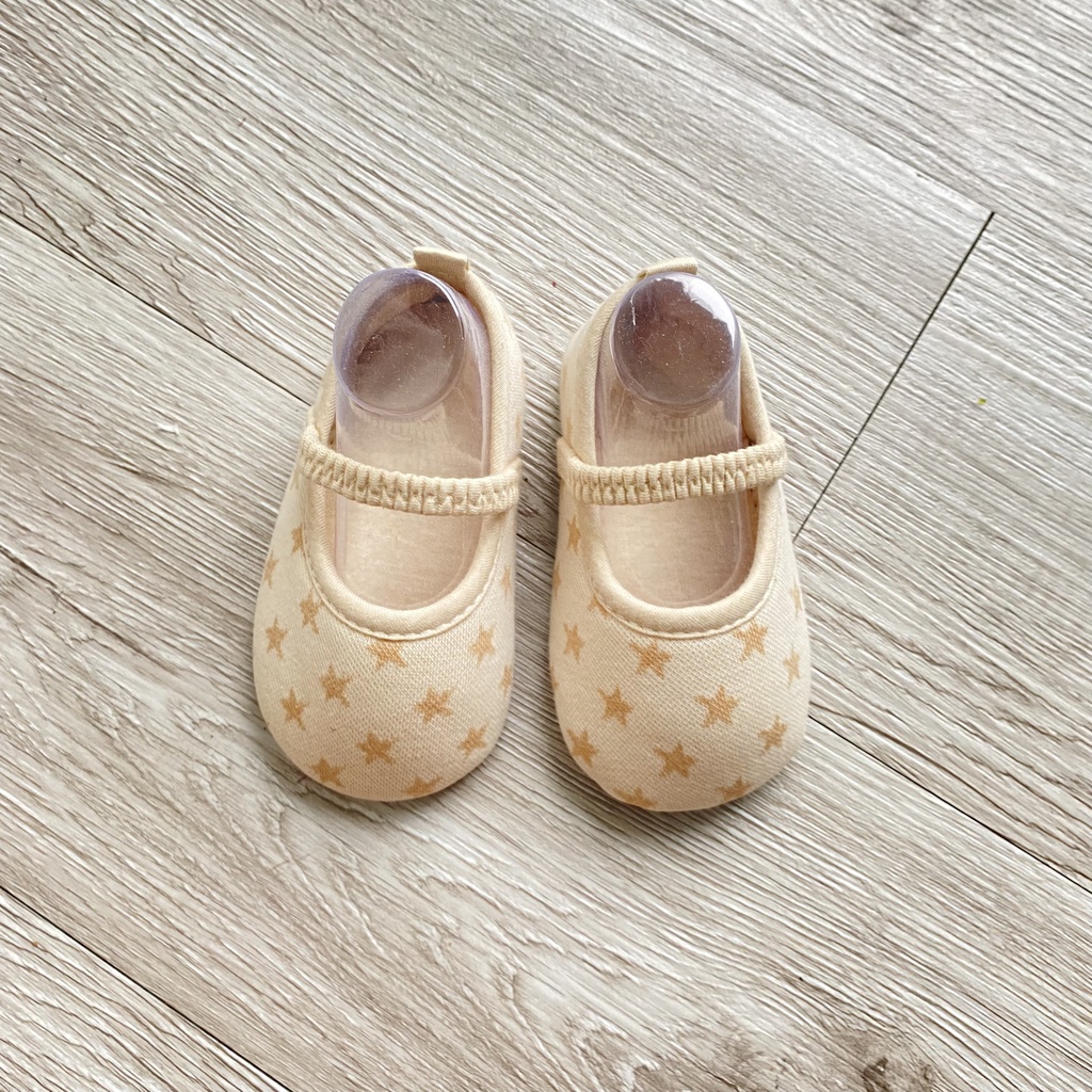 Giày tập đi cho bé đế mềm chống trơn trượt, vải sợi bông hữu cơ tự nhiên an toàn cho da của bé( kèm video, ảnh thật )001