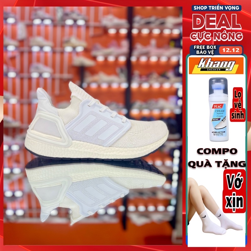 GIÀY THỂ THAO ULTRA BOOST 6.0 TRẮNG TẶNG KÈM BỘ QUÀ TẶNG GIÁ TRỊ