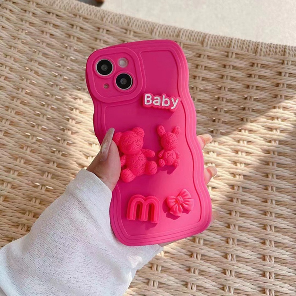 Ốp Điện Thoại Silicon Dẻo Hình Gấu iPhone 14 13 11 12 Pro MAX Mini 6 6s 7 8 Plus 7plus 8plus 6plus 7 + 8 + X XR XS MAX 14Pro