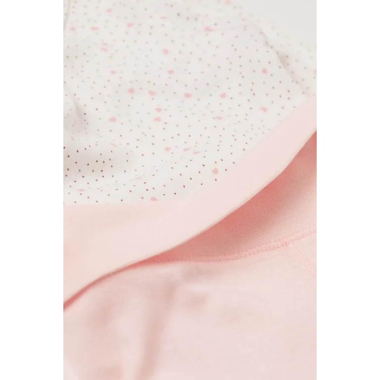 Set 5 chi tiết quần áo bodysuit mũ chăn hồng  HM H&M_hàng chính hãng authentic