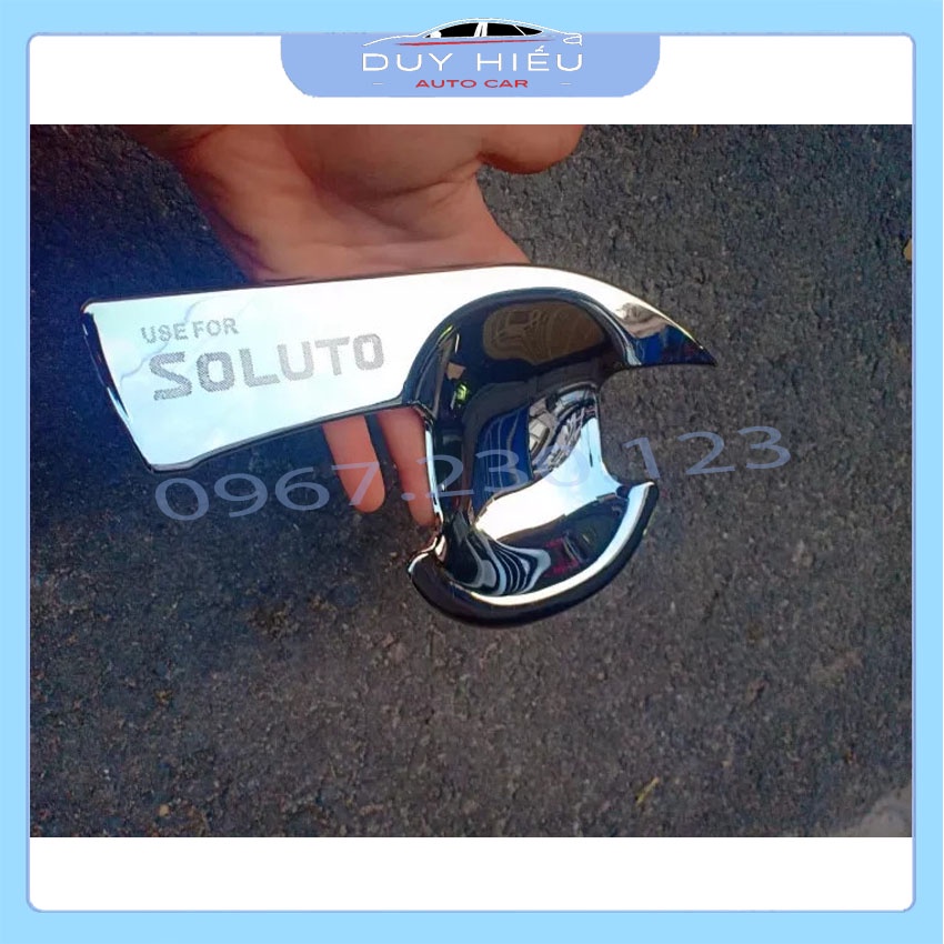 Bộ ốp tay nắm cửa, hõm cửa xe KIA Soluto mạ Crom