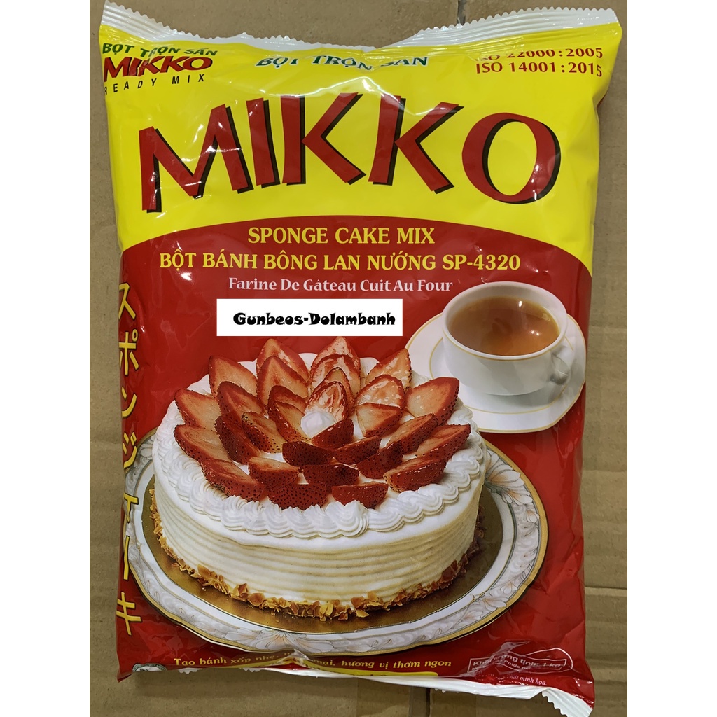 Bột bông lan trộn sẵn Mikko 1Kg