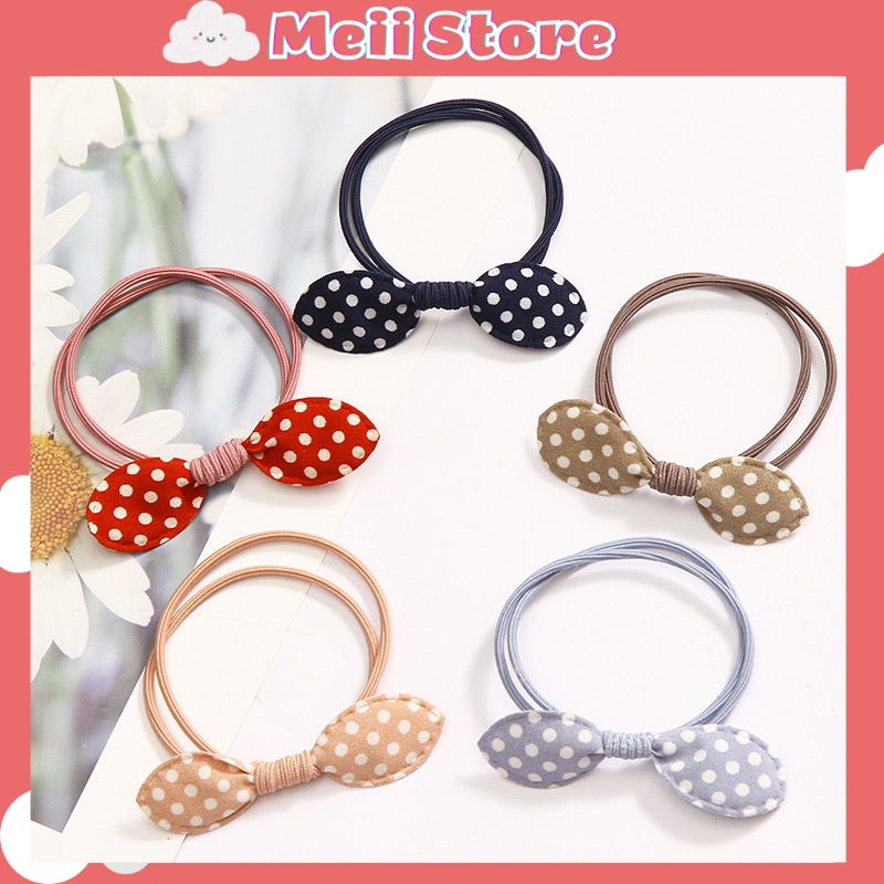 Set 5 chun buộc tóc, dây chun cột tóc cho bạn gái