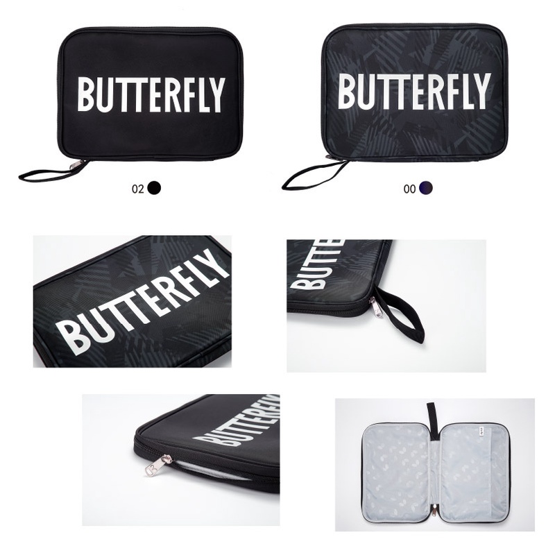 Bao Vợt Bóng Bàn Butterly Vuông 324 Đen Kiểu - Hàng Chính Hãng - Tặng Kèm 1 Khung Nhựa