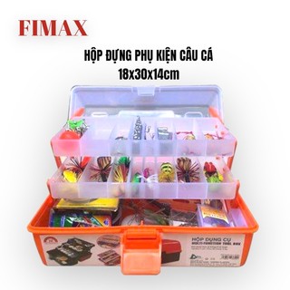 Hộp Đựng Dụng Cụ Câu Cá  2 Ngăn, 3 Ngăn - Hộp Đựng Mồi Câu Cá, Câu Lure Nhiều Ngăn Tiện Dụng