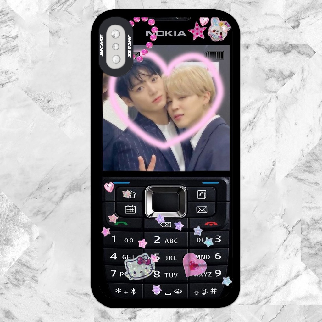 Ốp lưng iphone cạnh vuông JMCase Jungkook Jimin BTS Idol Kpop Noki.a /8plus/x/xs/11/12/pro/max/plus/promax