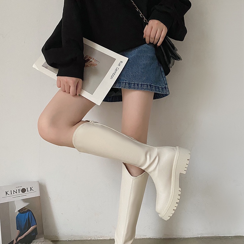 Bốt Đùi Nữ Cổ V Siêu Phẩm Hót Trends Năm Nay