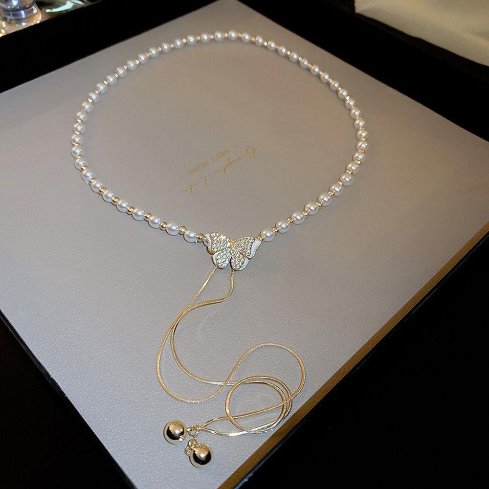 Vòng cổ Mặt Hình Bướm Thanh Lịch Quyến Rũ Dành Cho Nữ|Vòng cổ Có Thể Điều Chỉnh Kích Cỡ Dành Cho Nữ