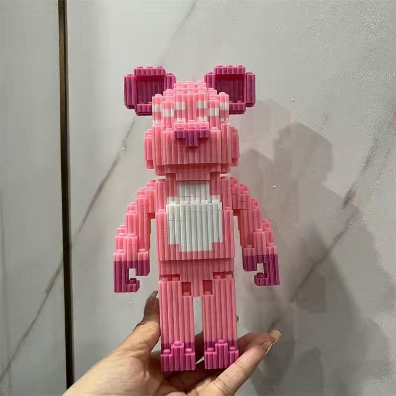 Gạch xếp hình gấu Bearbrick sz 20cm homezzdecor