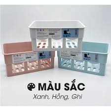 Khay dán tường để đồ nhà tắm , nhà bếp nhựa Việt Nhật 2 size (MS:5699) (MS:5698) kệ để đồ gọn gàng tiện ích