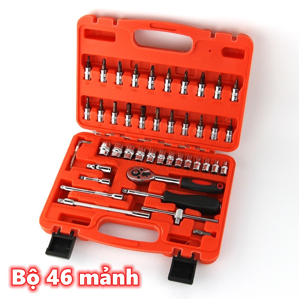 BỘ DỤNG CỤ MỞ BU LÔNG ỐC VÍT ĐA NĂNG 46 CHI TIẾT (HÀNG NHẬP KHẨU GIÁ TỐT)