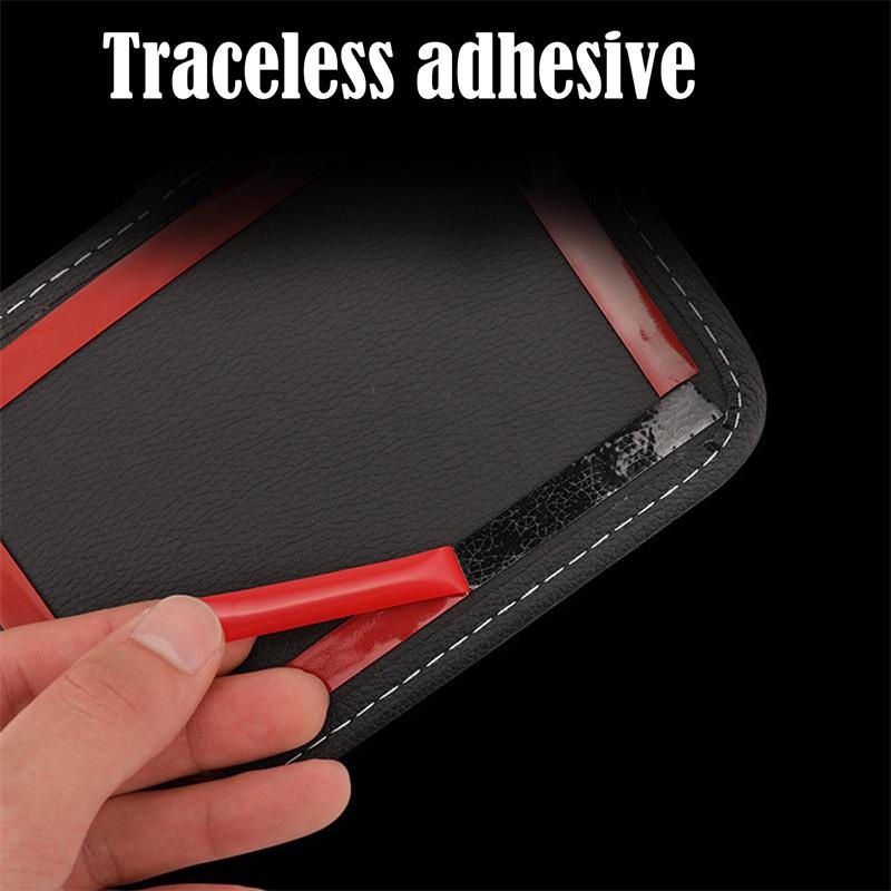 Túi Da PU Đựng Vật Dụng Tự Dính Thông Dụng Cho Xe Hơi