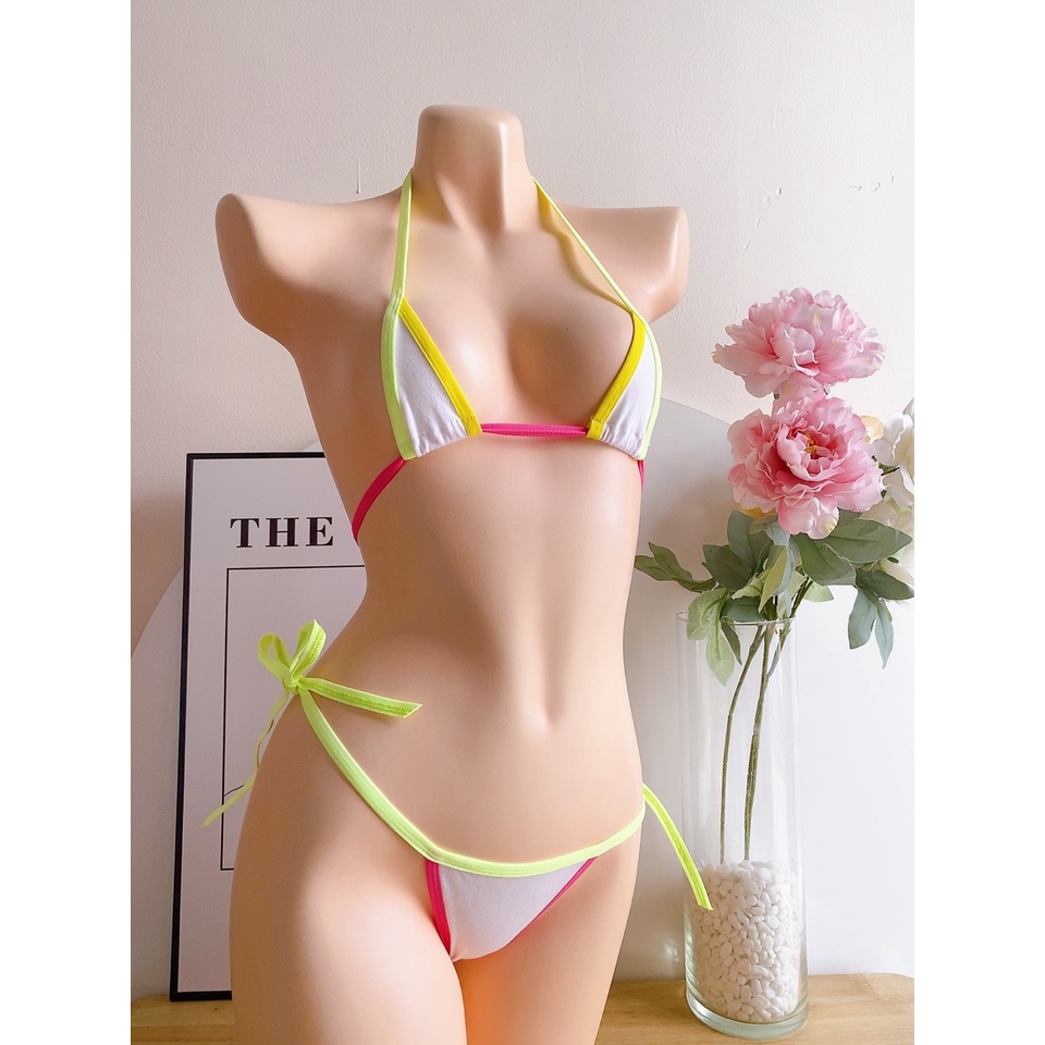 Bộ đồ lót cột dây (áo ngực siêu nhỏ ) BK004 - sexy quyến rũ cho nữ - Kelly Wang | BigBuy360 - bigbuy360.vn