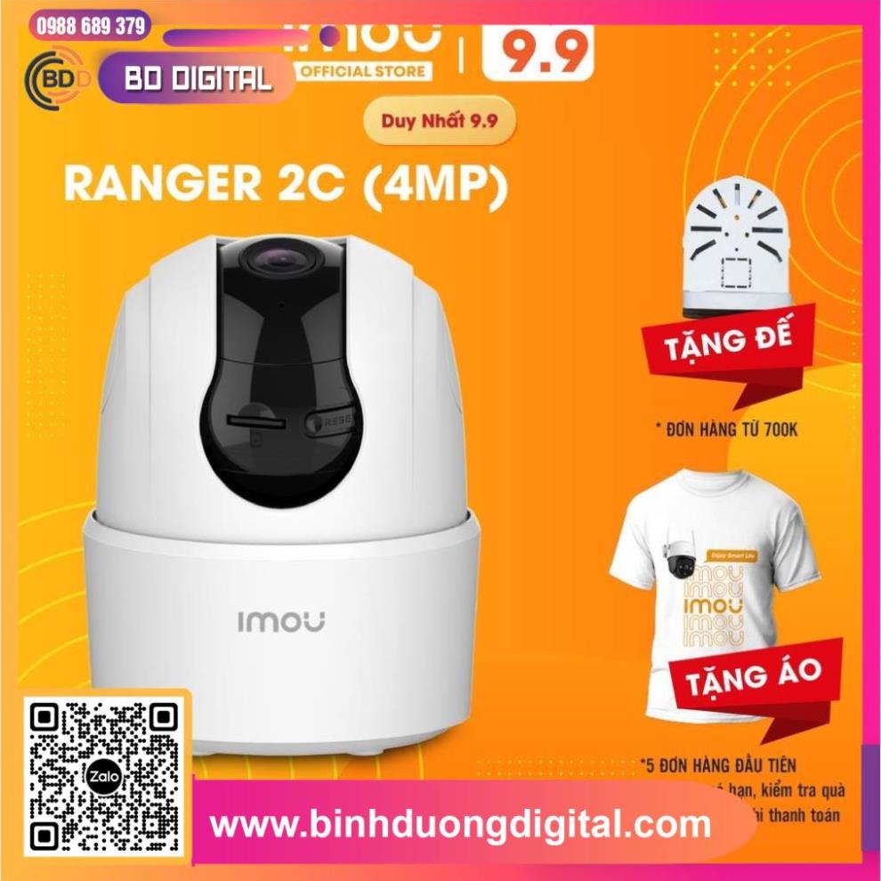 Camera Wifi Imou Ranger 2C (4MP) I Đàm thoại 2 chiều I Phát hiện con người I Xoay 360