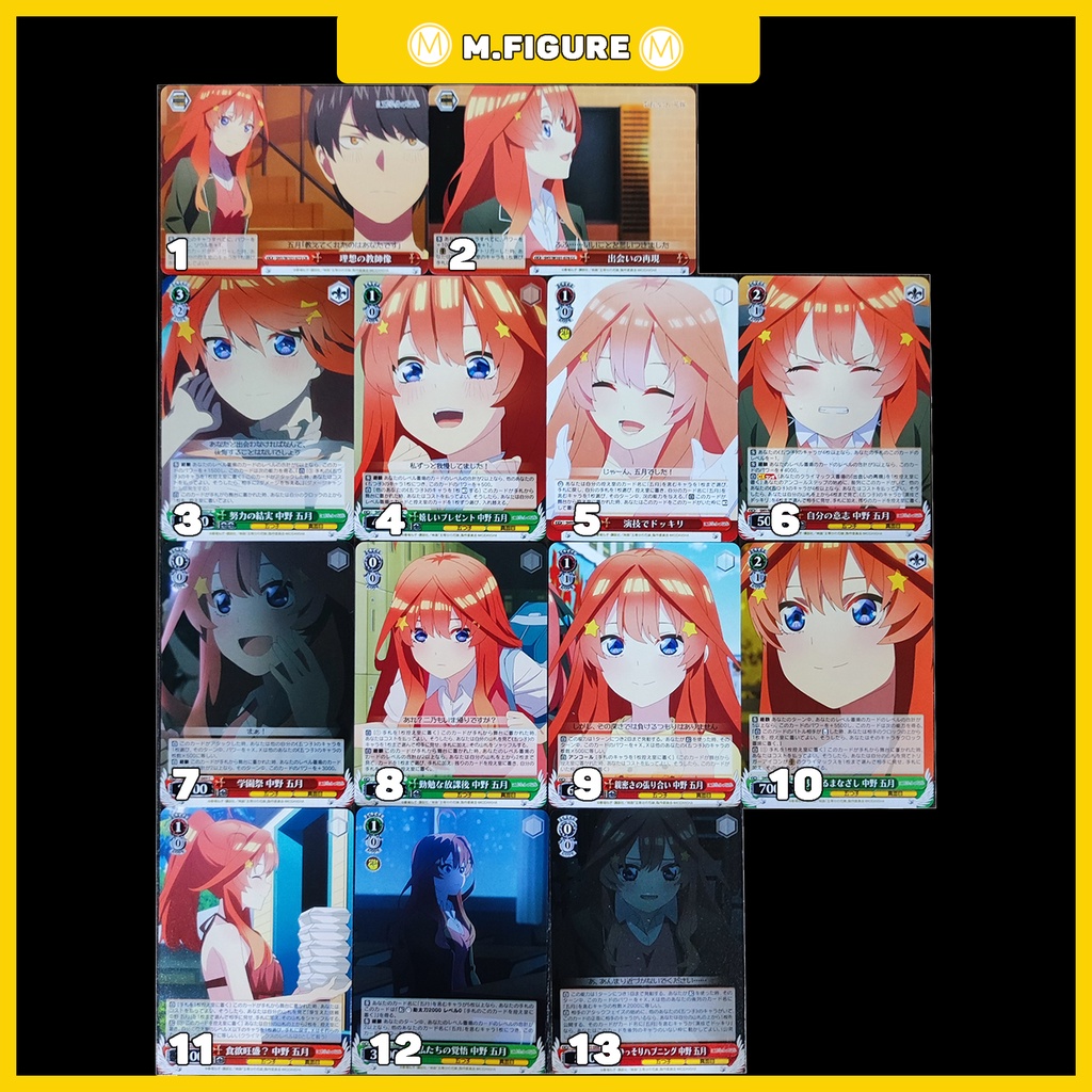 25 THẺ NGẪU NHIÊN NHÀ CÓ 5 NÀNG DÂU - GOTOUBUN NO HANAYOME RANDOM 25 CARDS - Weiß Schwarz Card