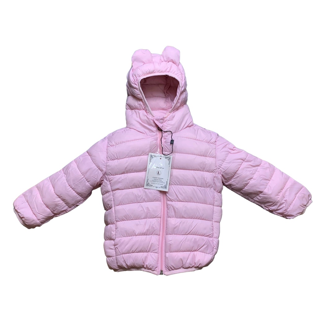 Áo Khoác Trẻ Em, Áo Phao Siêu Nhẹ Trần Bông, Áo Khoác Lông Vũ Cho Bé 0-3 tuổi