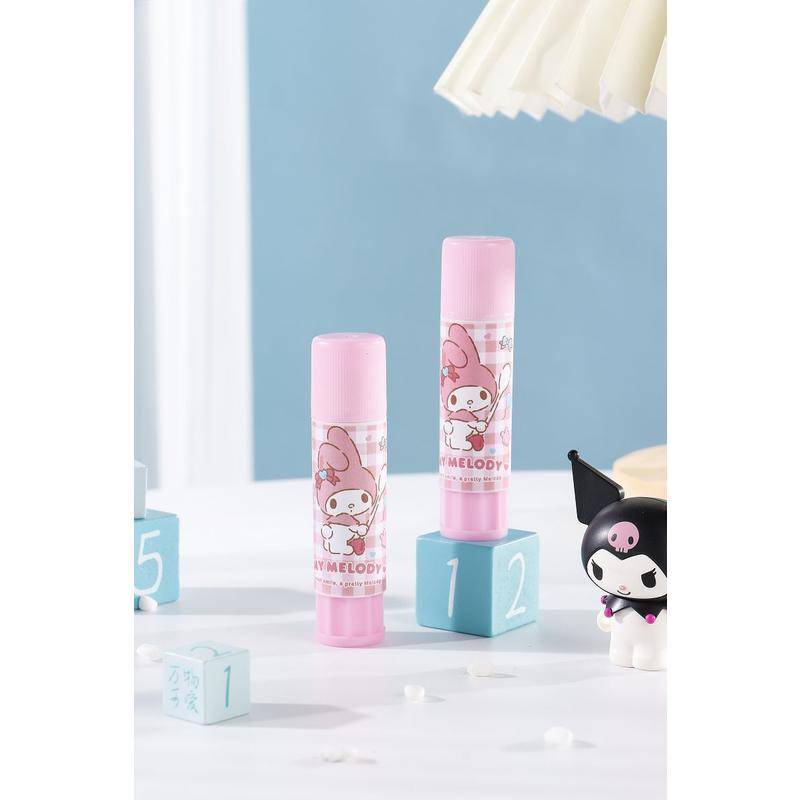 Set 4 Keo Cứng Trơn Siêu Dính Cho Bé Sanrio Mymelody Kuromi Cinnamoroll