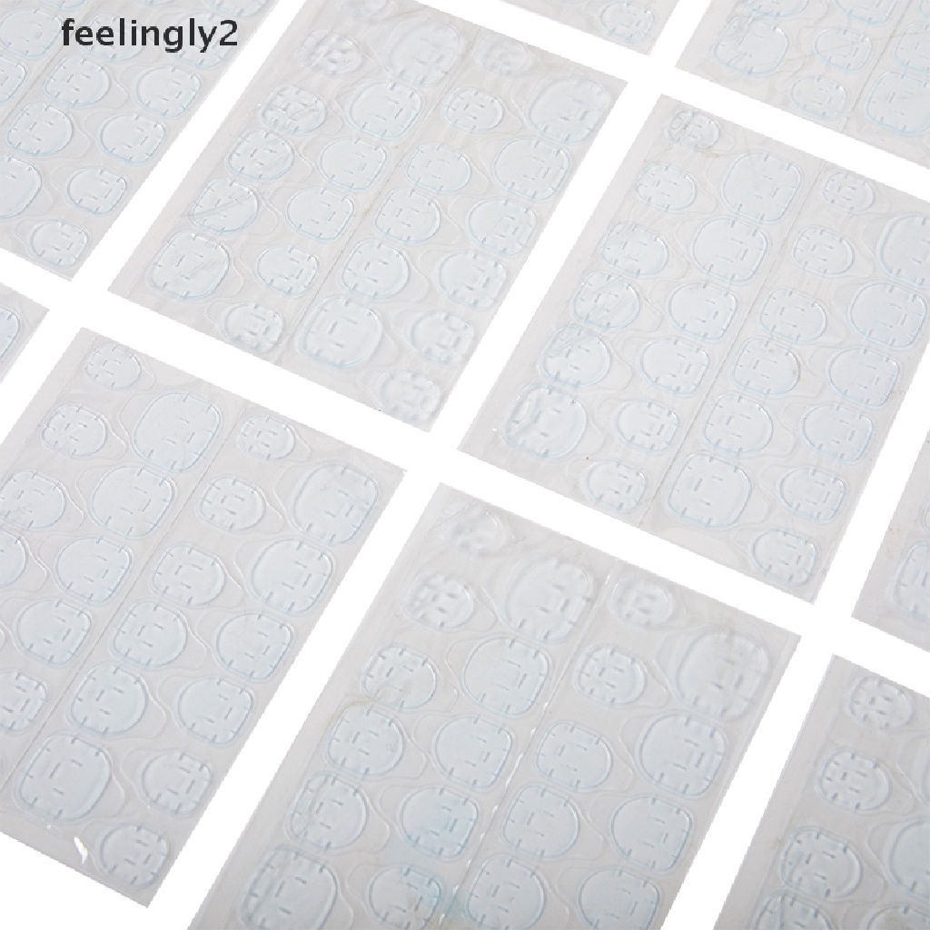 1 / 10 Miếng Dán Nối Dài Móng Hai Mặt Trong Suốt Tự Dính