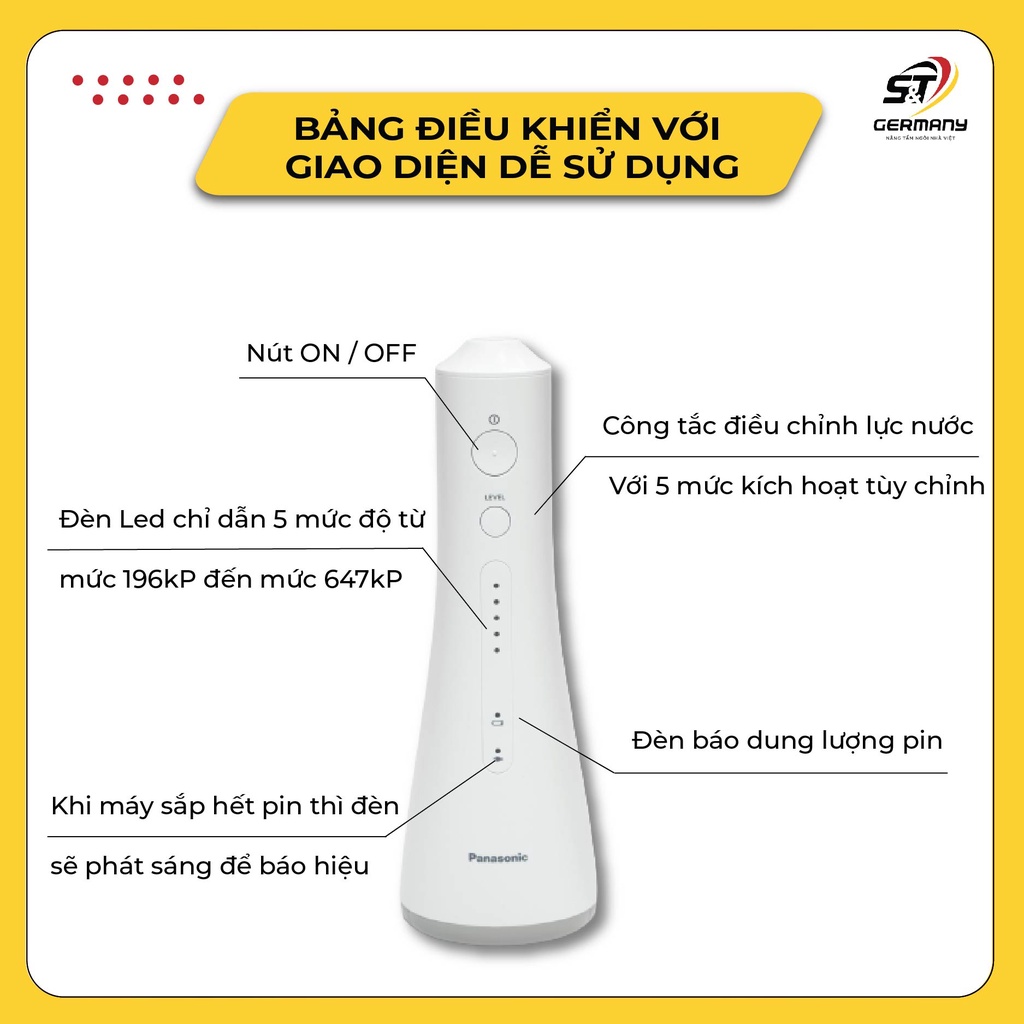 Máy Tăm Nước Panasonic Ew1511 Nội Địa Đức  Thiết Kế Hiện Đại Làm Sạch Sâu Cao Cấp GermanySnT 360017