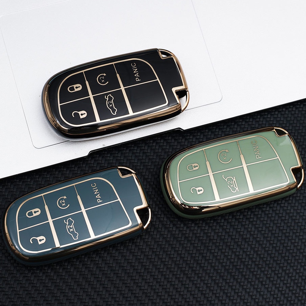 Miếng Dán Chống Trầy Xoay 360 Độ Tiện Dụng° Vỏ TPU Mềm Bảo Vệ Chìa Khóa Xe Hơi Chống Thấm Nước Cho Jeep / Nissan / Tesla Model 3 / Buick Enclave S, Volkswagen Golf / Chevrolet GMC