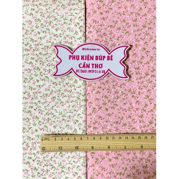 Vải may quần áo đầm váy cho bup bê