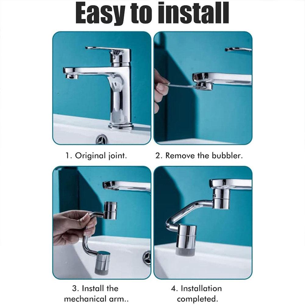 Ống Inox 1080 Chuyên Dụng Chất Lượng°Vòi Nước Nối Dài Xoay Được 2 Đầu X3B0