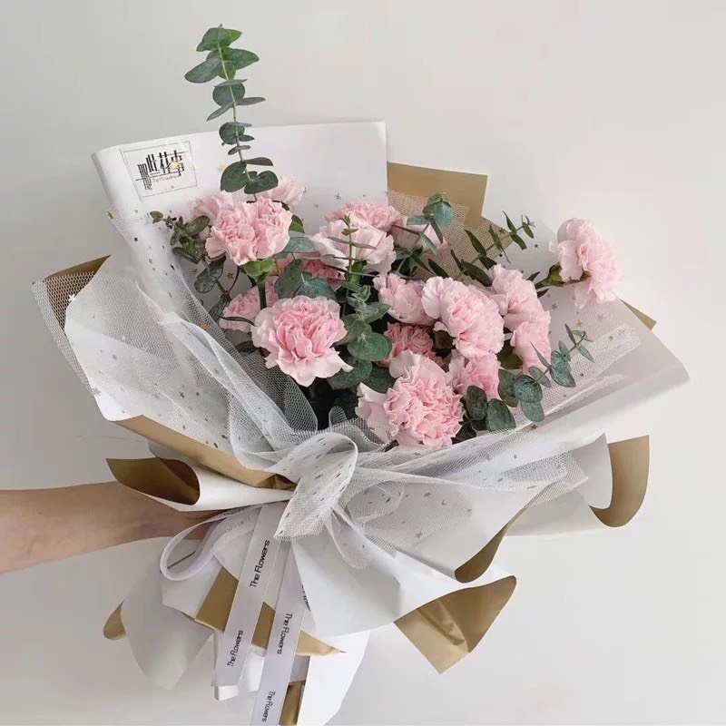 Lưới Ngôi Sao Bó Hoa / Vải Voan Lưới Hoạ Tiết Ngôi Sao (Bán Mét)