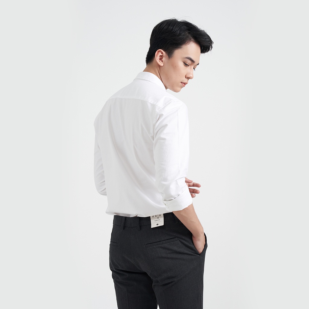 Áo Sơ Mi Nam Local Brand KRIK Form Slimfit Hàn Quốc Dài Tay Chất Liệu Cotton Thoáng Khí, Thấm Hút Mồ Hôi Cực Tốt Sm0106
