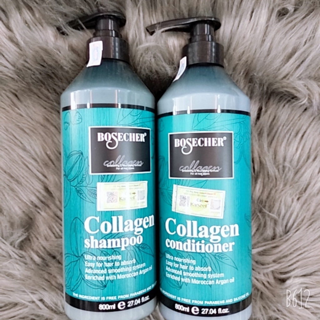 Combo gôi xả hấp phục hồi tóc đã qua xử lý hóa chất Bosecher