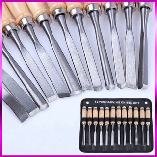 Đục gỗ cầm tay,đục gỗ bonsai 12 món dụng cụ đục cây cảnh bonsai đồ làm vườn